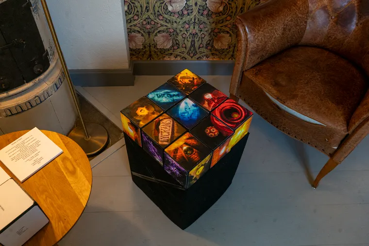colourful blocks in a square